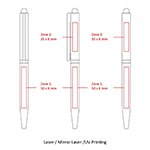 BND78XLS SARI STYLUS TWIST METAL BALL PEN-Logo